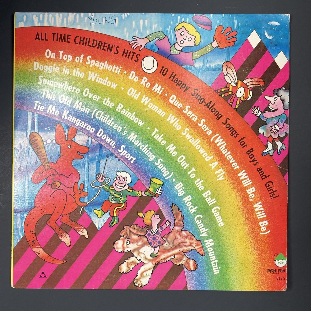 Vintage All Time Children's Hits LP Vinyl Record Peter Pan Records Kids Songs